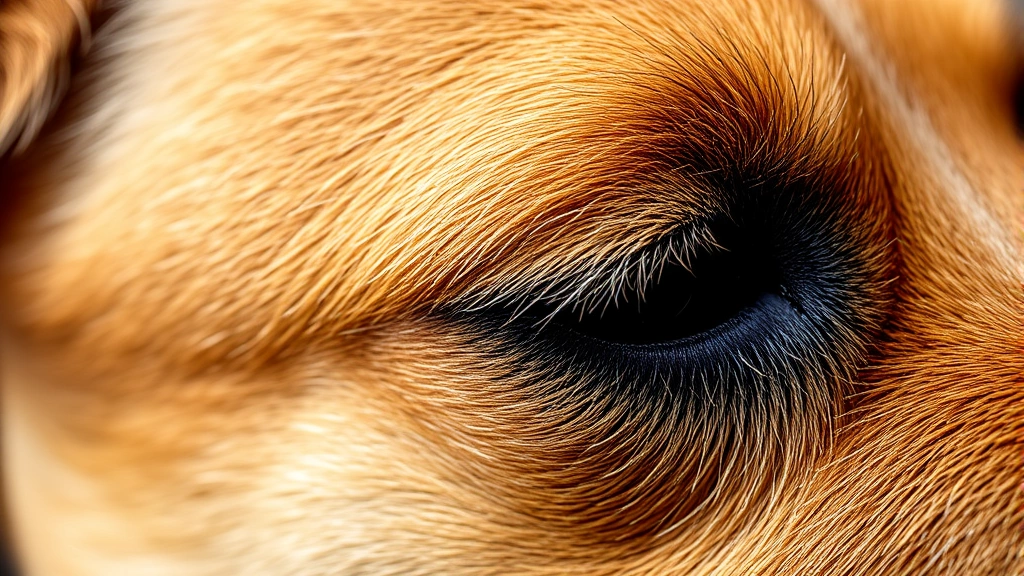 Close-up of a dog's skin texture showing healthy coat and skin, natural lighting, macro photography style, no text visible