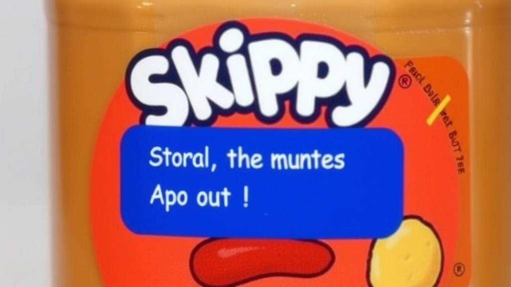 Detail image prompt for Skippy peanut butter jar