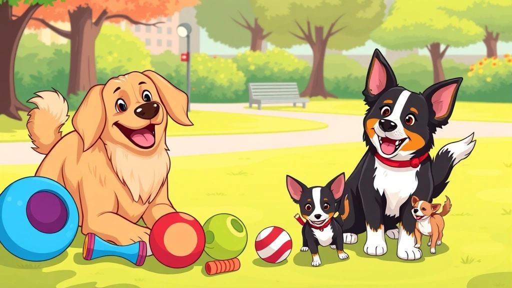 breed dog toys - A happy Golden Retriever, a focused Border Collie, and a tiny Chihuahua playing