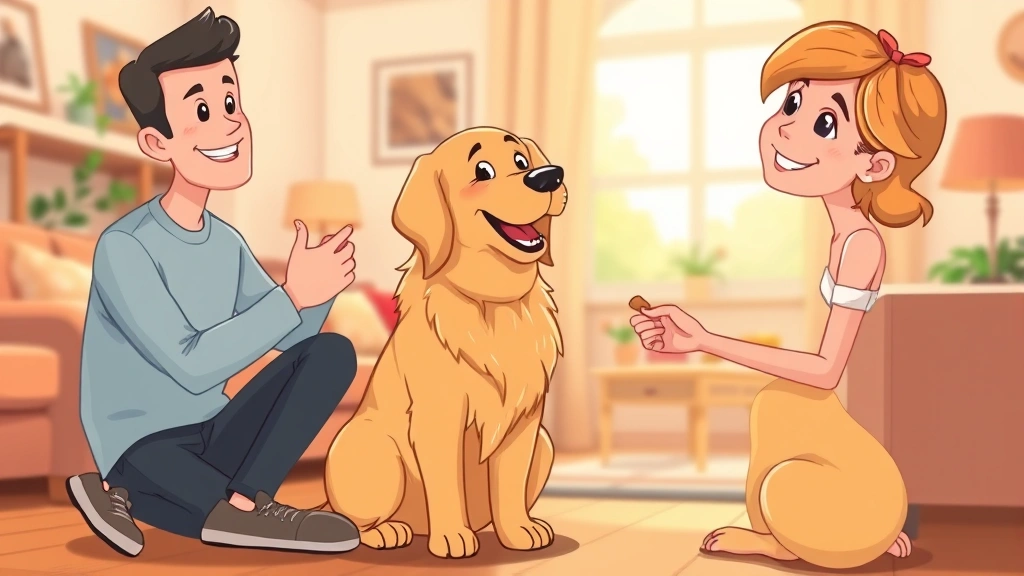 calories of a costco hot dog - Cartoon illustration of a happy golden retriever sitting attentively looking at