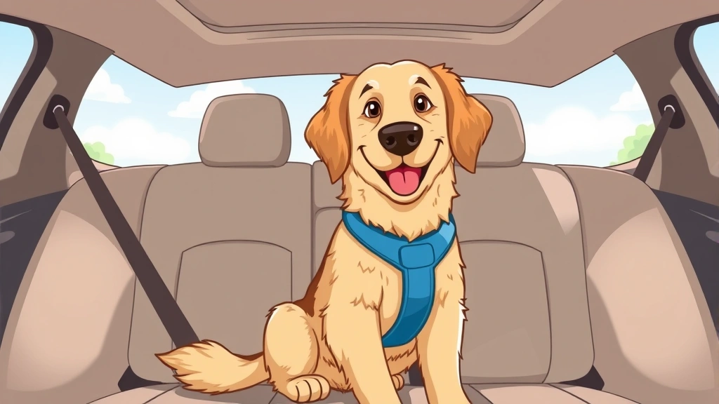 dog seat belt dog photo 0