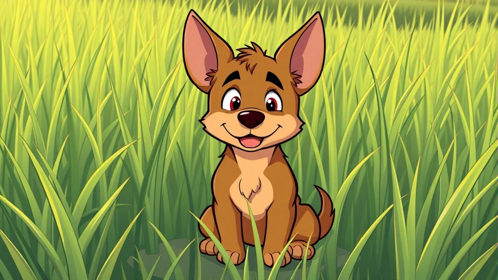 feist dog - A small, muscular feist dog with alert ears and bright eyes sitting in a field o