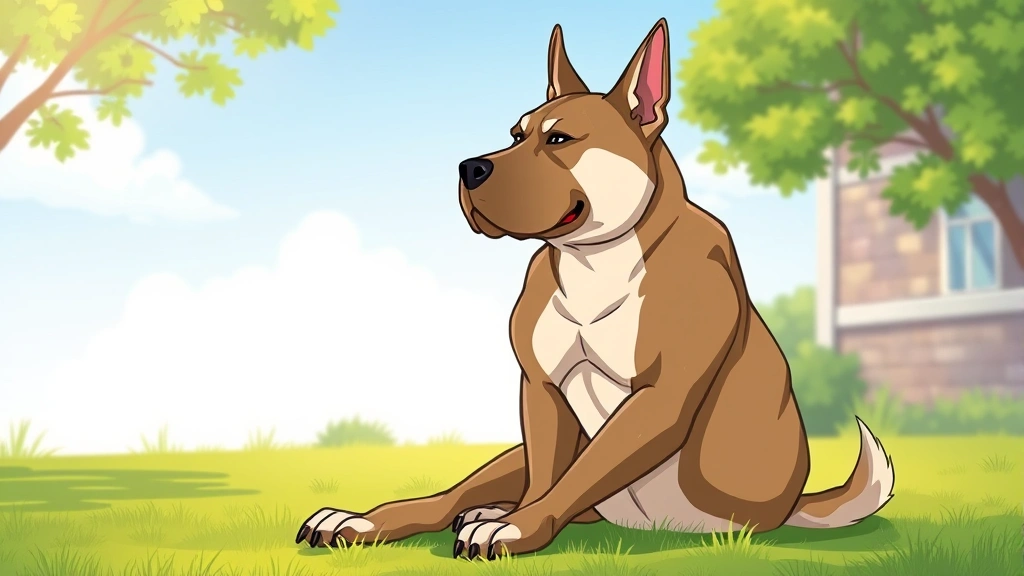 most aggressive dog breeds - A powerful muscular dog of indeterminate breed with alert ears and calm expressi