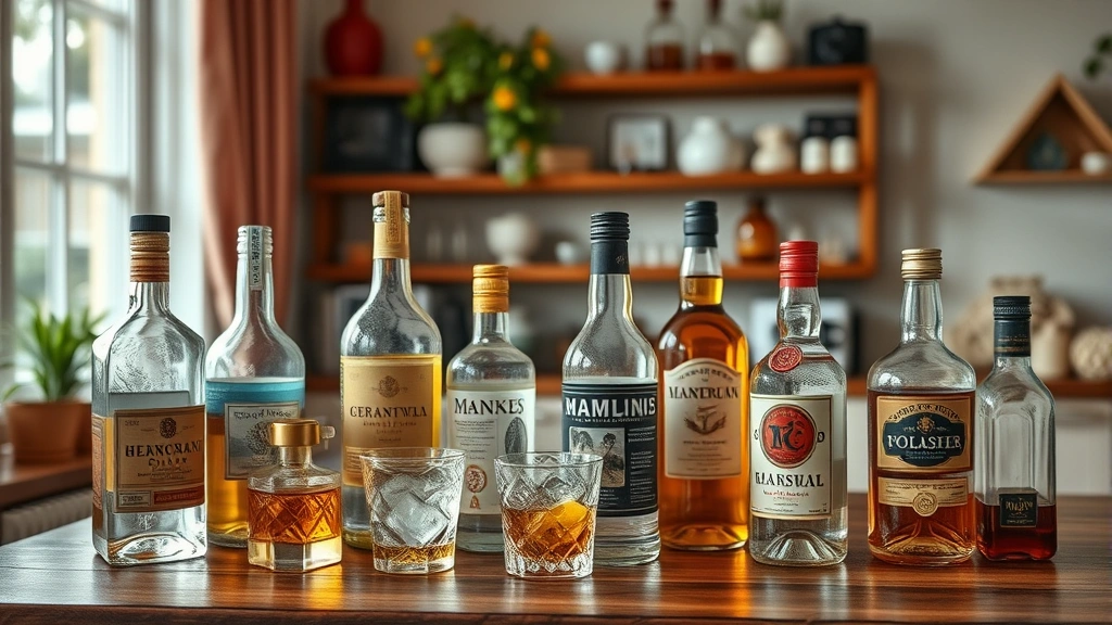 alcohol and pets -
showing common alcohol-containing products in a home
