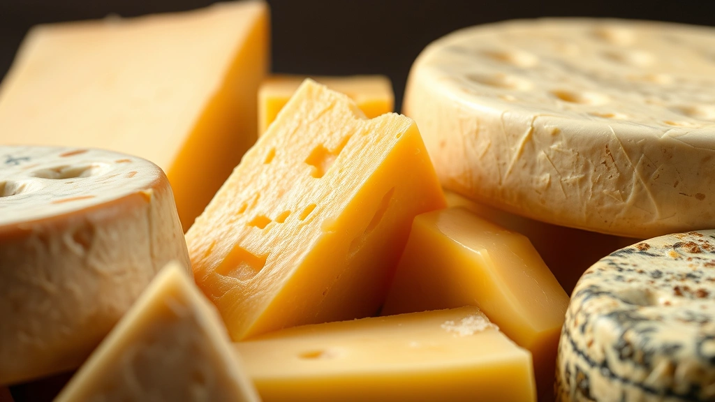 can dogs eat cheese -
Close-up of various cheese types (cheddar