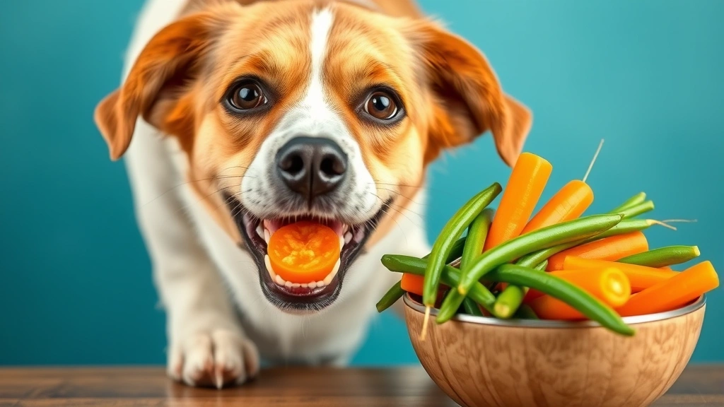 can dogs eat cheese -
A healthy dog eating green beans and carrots from a bowl as cheese alternatives