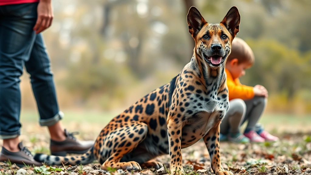 catahoula leopard dog personality -
Photorealistic image of a Catahoula leopard dog sitting alert and protective ne