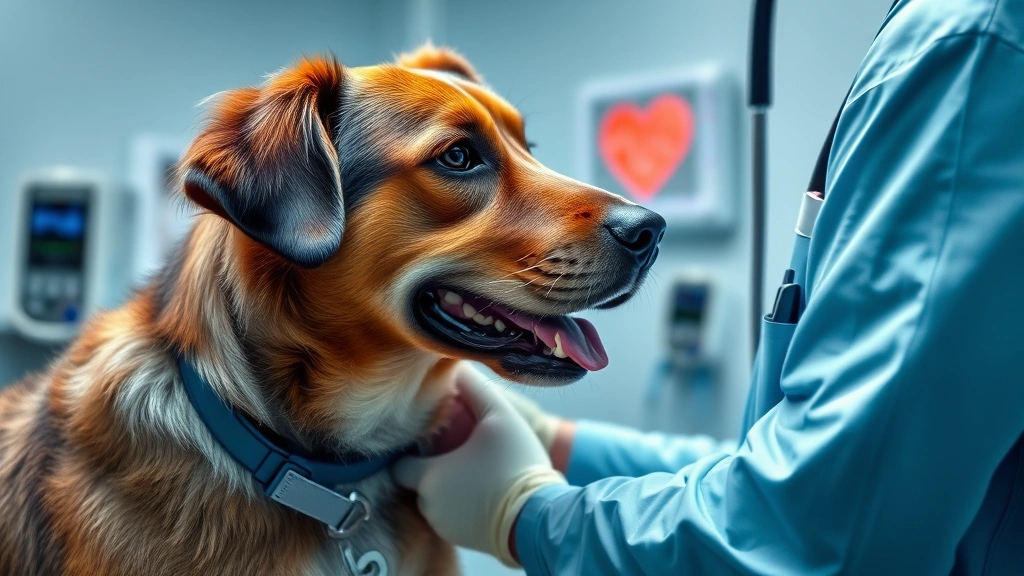 chocolate toxicity in pets -
Photorealistic image of a veterinarian examining a dog’s heart rate on a