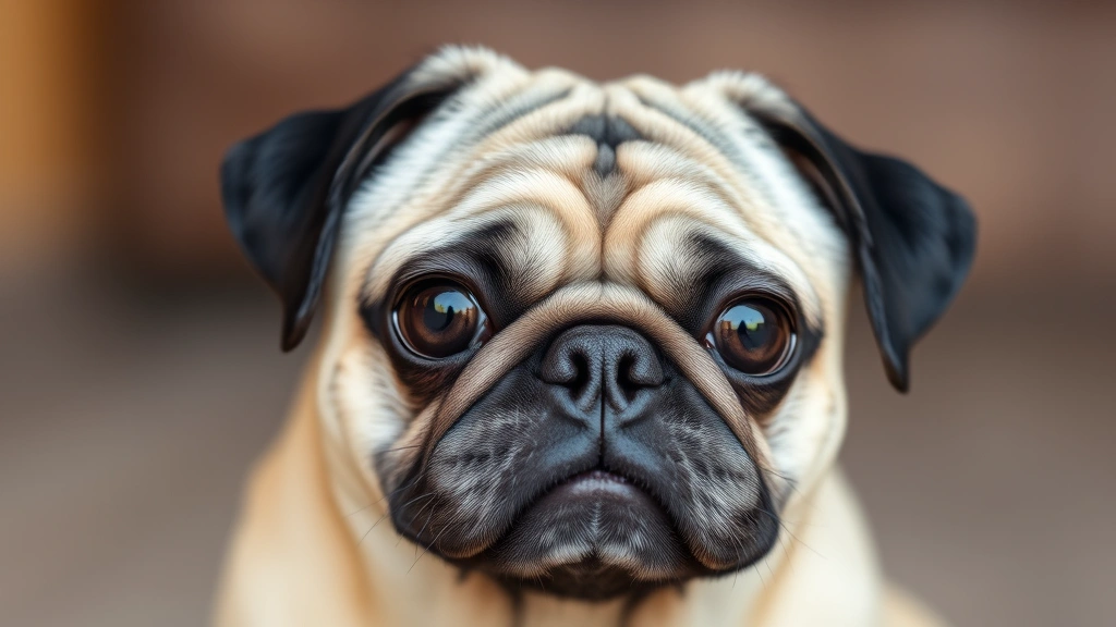 chug dog -
showing expressive eyes and slightly longer snout than typical pugs
