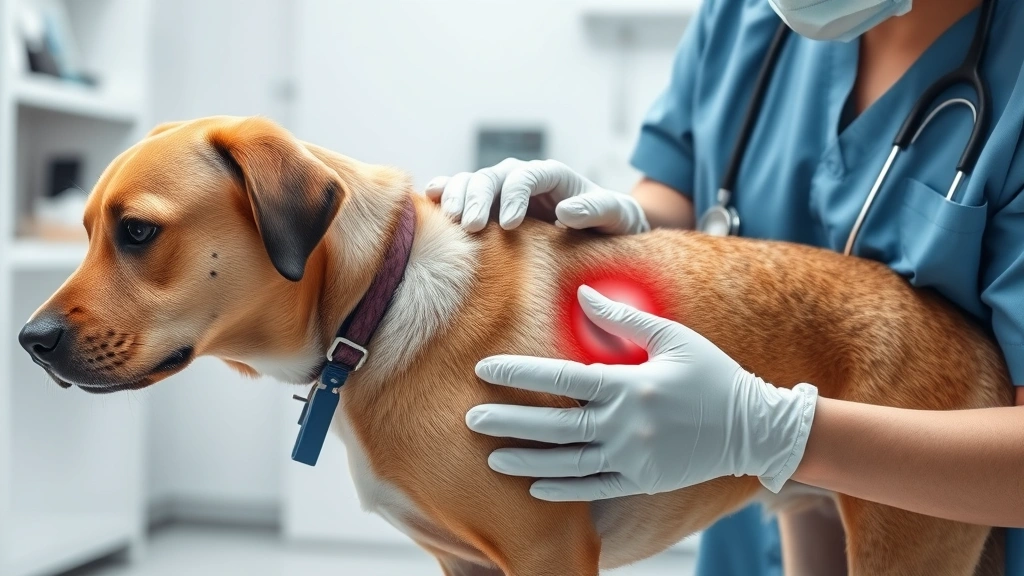 clindamycin for dogs -
Photorealistic photo of a veterinarian examining a dog’s skin during a me