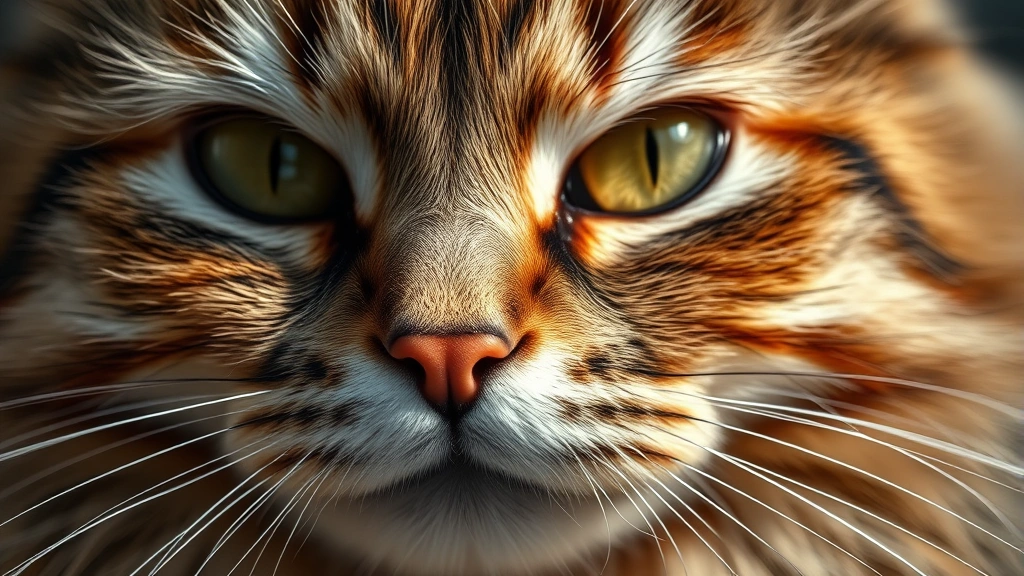 collagen for pets -
Photorealistic close-up of a cat’s luxurious fur showing shine and thickn