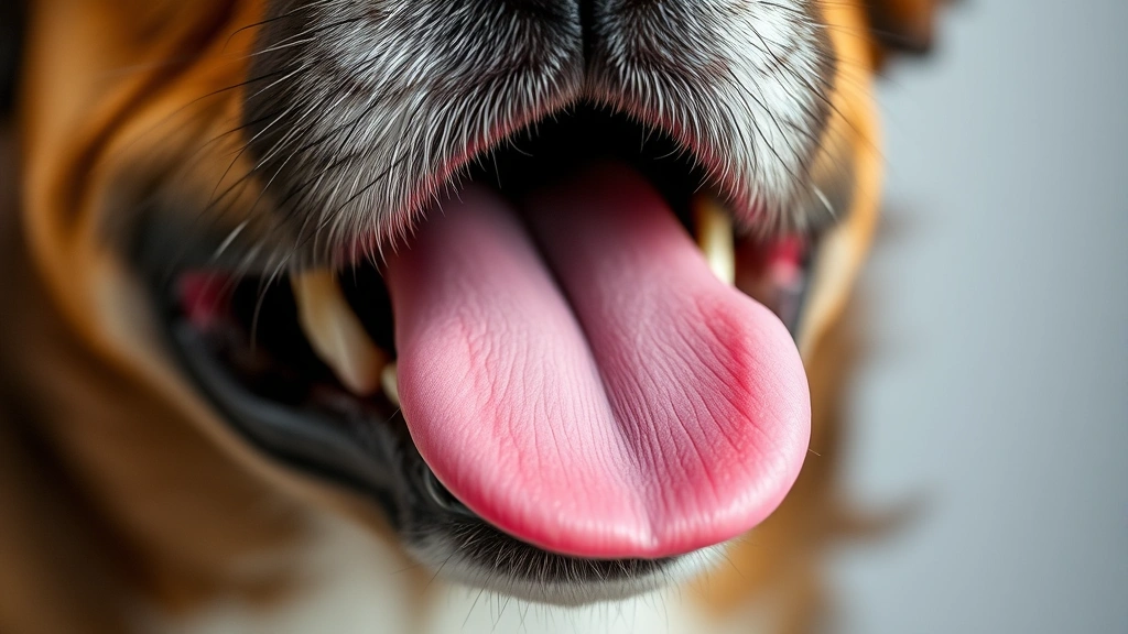 cure for dehydration in dogs -
Photorealistic close-up of a dog’s mouth showing moist pink gums and tong