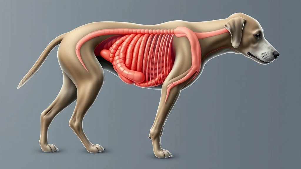 do dogs have appendices -
Photorealistic detailed diagram of canine stomach and intestinal tract layout, 