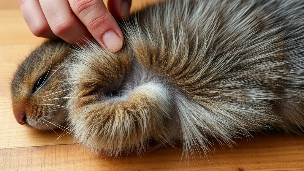 do dogs have hairballs -
showing loose fur being removed
