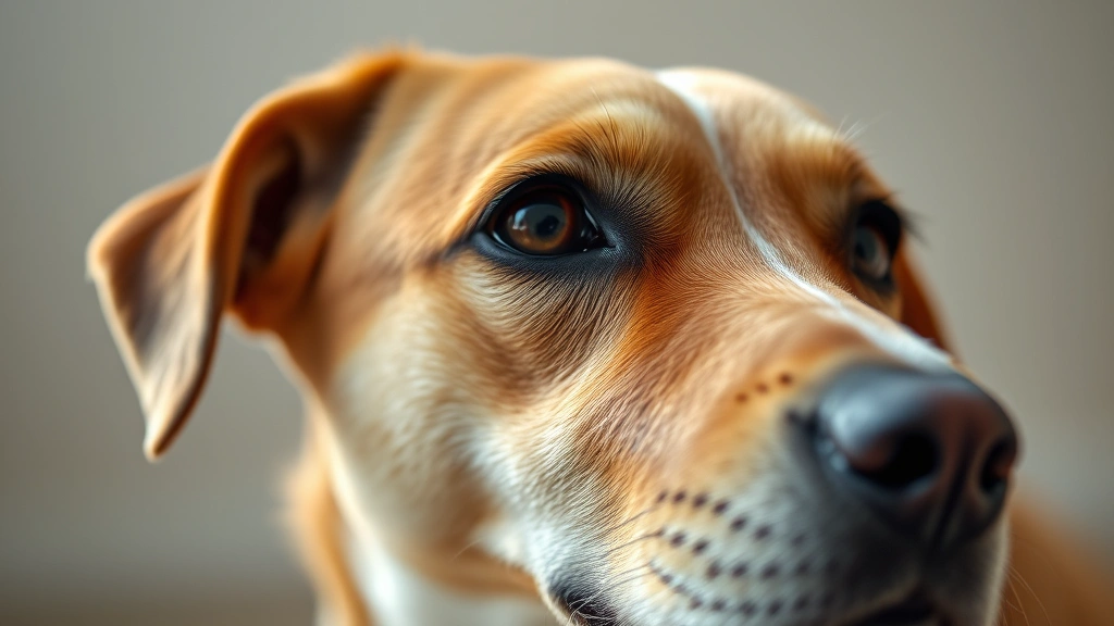do dogs have two eyelids -
Photorealistic side profile of a dog’s face with eyes open and alert, sho