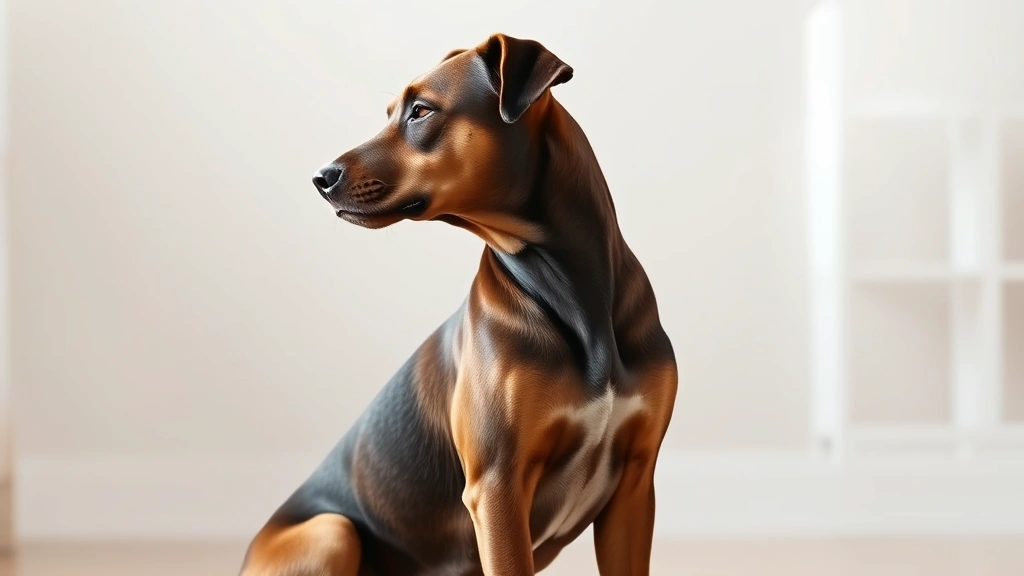 do dogs know they are dogs -
Photorealistic image of a dog sitting in profile against a soft blurred backgro