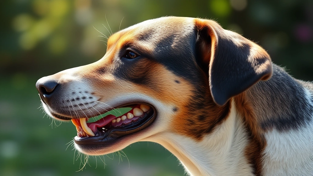 do dogs need braces -
Photorealistic side profile of a dog with visible bite misalignment, natural ou