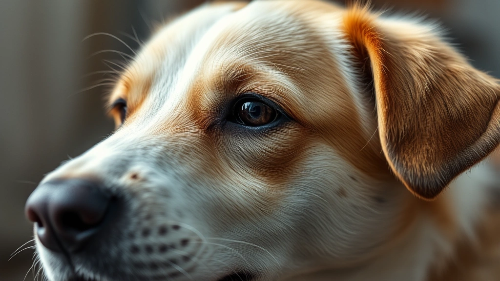 do female dogs go through menopause -
Photorealistic close-up of a young female dog during her heat cycle
