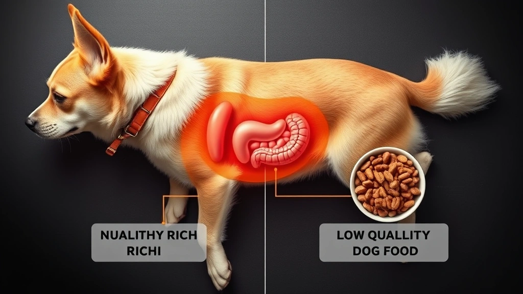 do rats eat dog poop -
Photorealistic overhead view of a healthy dog’s digestive system diagram 