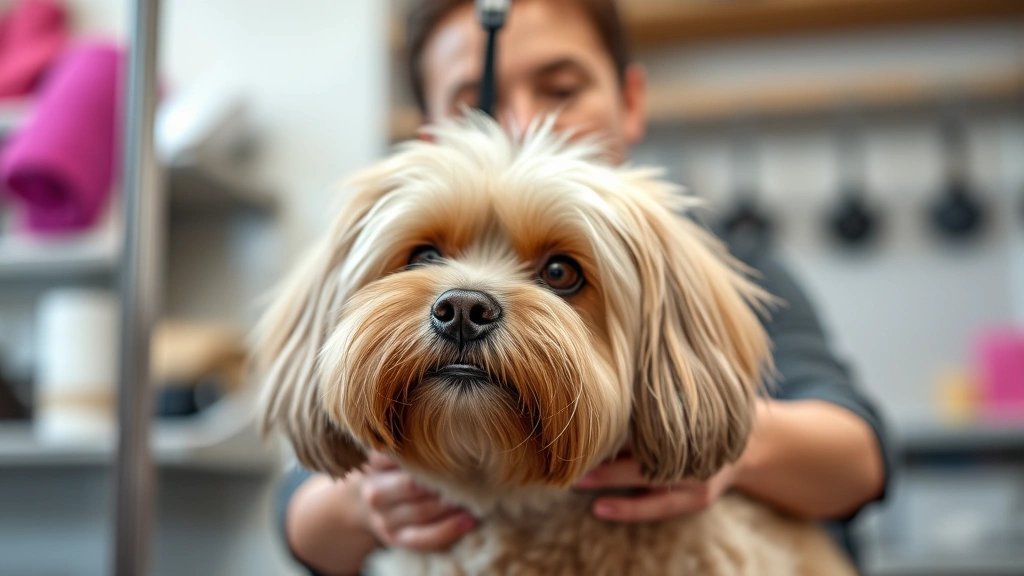 do u tip a dog groomer -
groomer presenting the dog with pride
