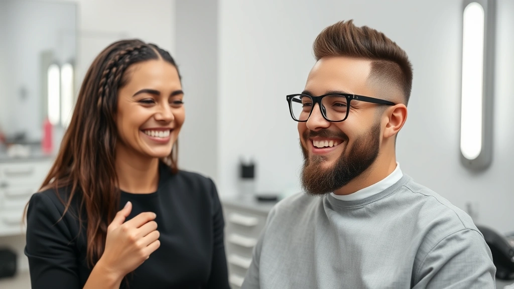 do u tip a dog groomer -
both smiling in professional grooming studio setting
