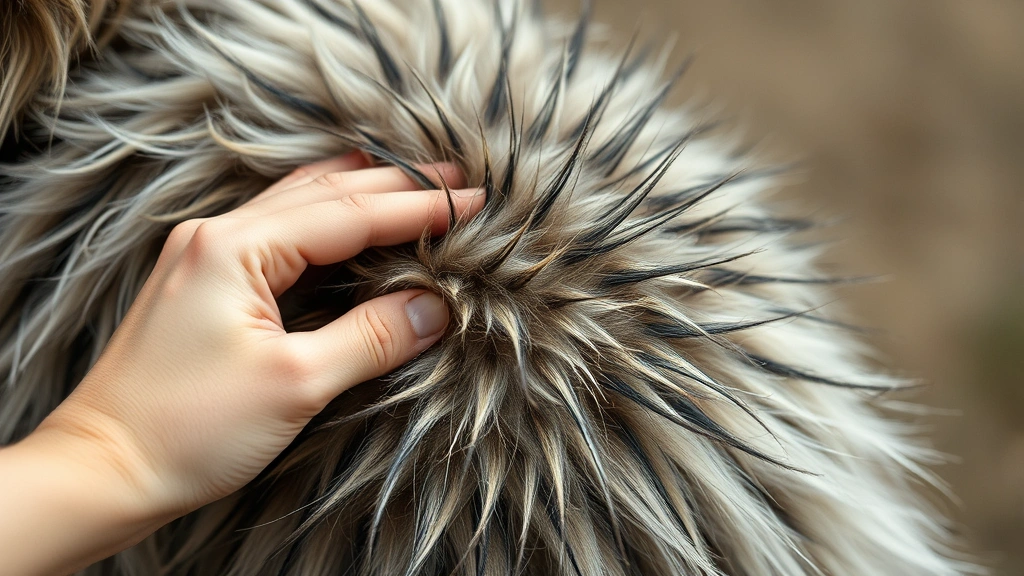do weenie dogs shed -
showing loose undercoat fur being removed
