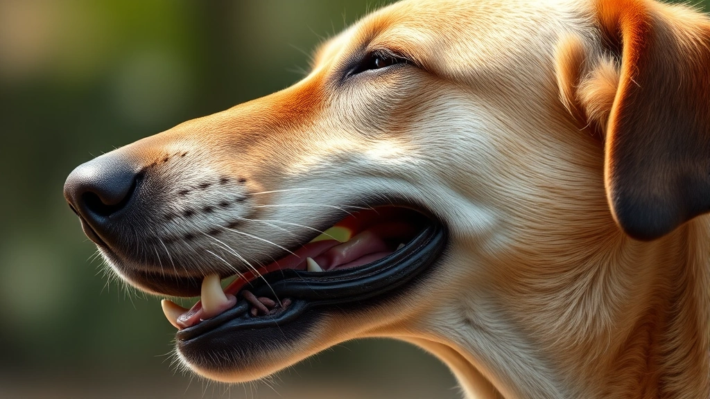 does dogs have adams apples -
Photorealistic close-up of a dog’s neck during barking, showing the throa