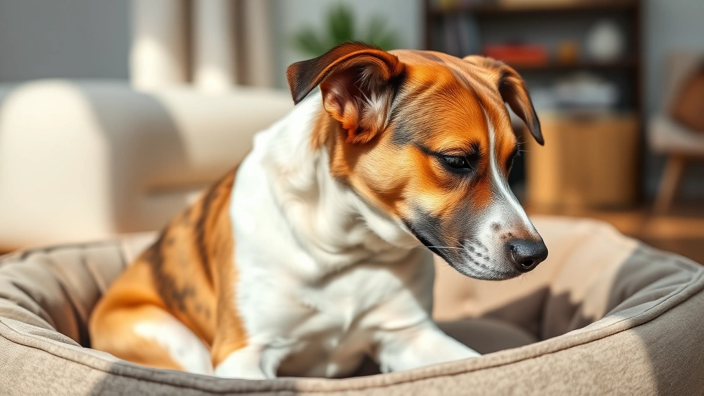 dog allergy test -
Photorealistic image of a mixed breed dog scratching behind its ear, showing si