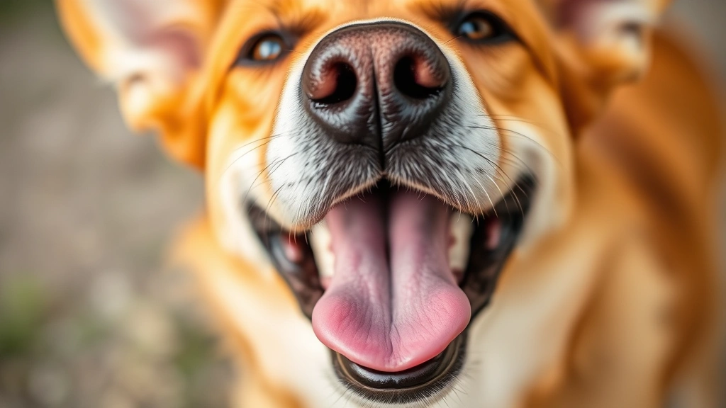dog beer -
Close-up shot of a dog’s excited face with tongue out
