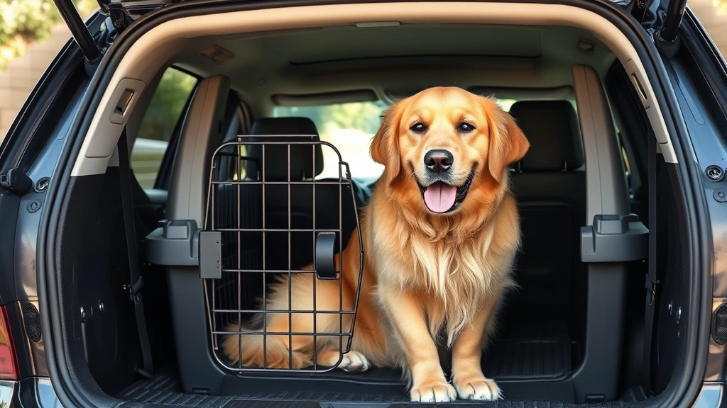 dog cage in car dog photo 0