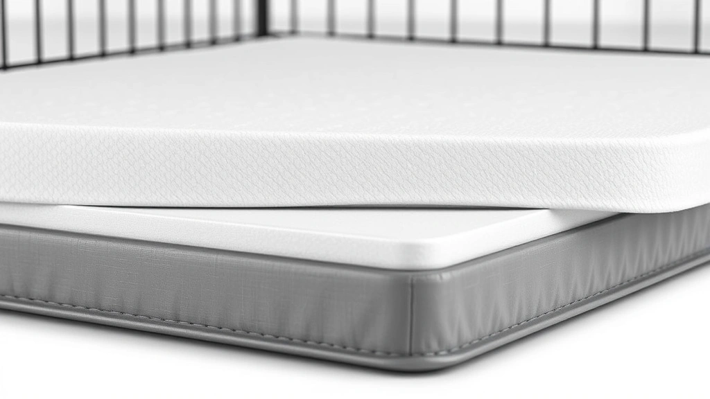 dog crate mat -
Photorealistic close-up of a waterproof orthopedic dog crate mat showing the la