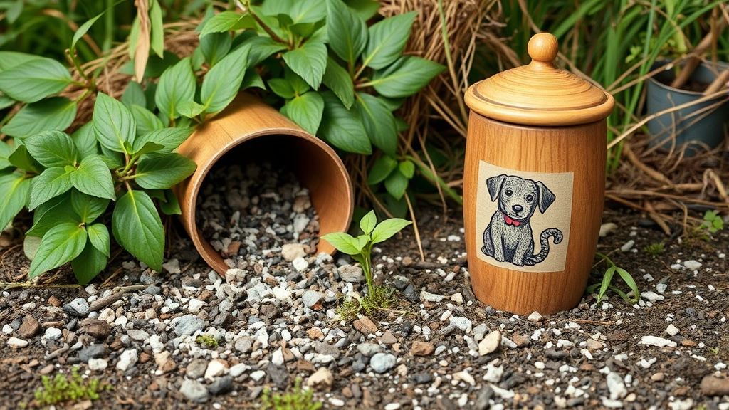 dog cremation cost -
representing pet ash scattering and biodegradable urn planting
