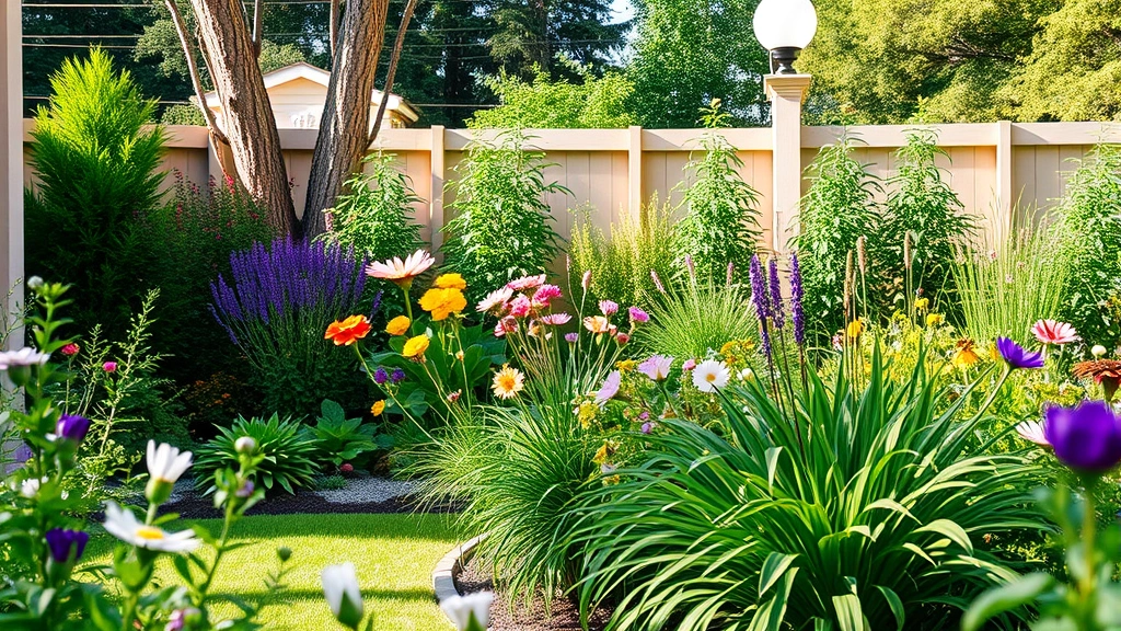 dog door for cats -
with outdoor garden visible behind
