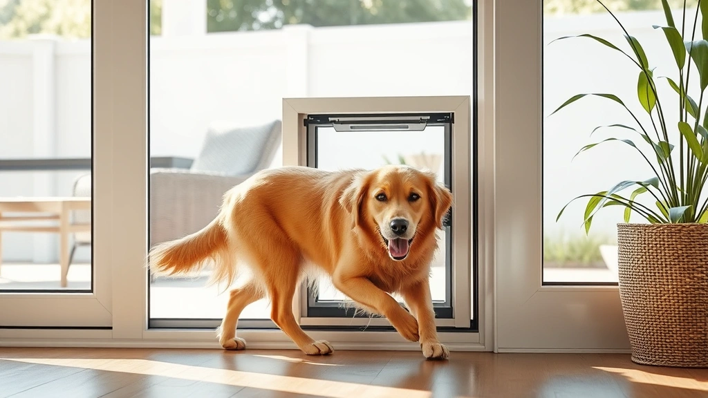dog door for sliding door dog photo 0