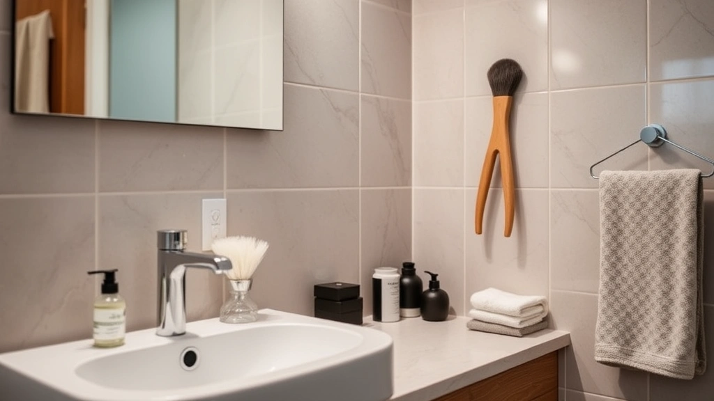 dog dryer -
home bathroom grooming setup
