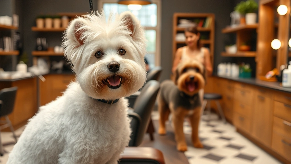 dog dryer -
grooming salon setting
