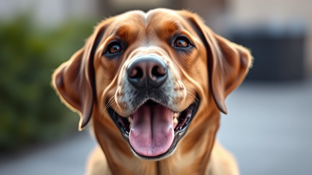 dog ear drops -
Photorealistic image of a happy labrador retriever with clean, healthy ears, he