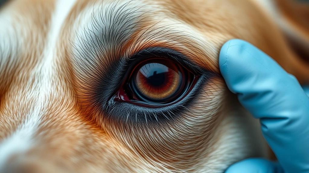 dog eyes -
Photorealistic close-up of a dog’s eye showing redness and mild discharge