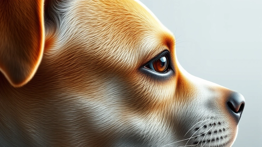 dog eyes -
Photorealistic side profile of a dog’s face showing both eyes, demonstrat