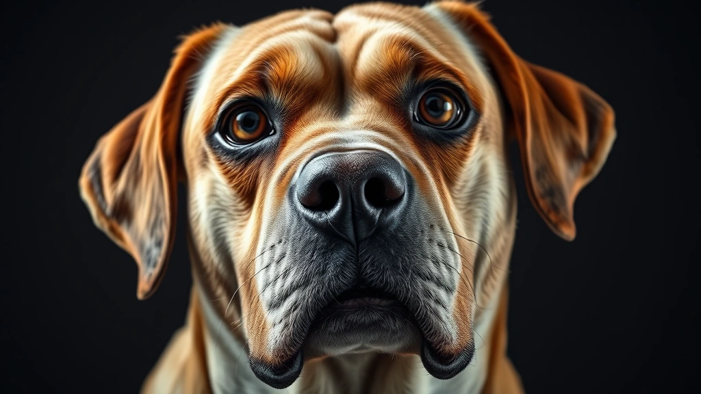 dog face meme -
Photorealistic image of a dog giving a skeptical side-eye glance, dramatic ligh