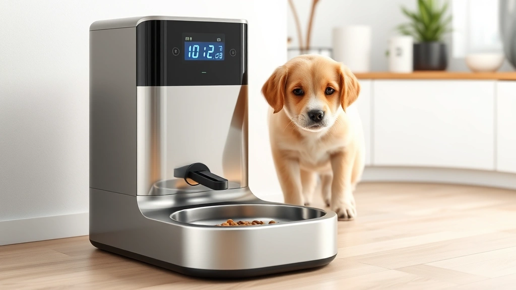 dog feeder -
Photorealistic image of an automatic dog feeder dispenser with stainless steel