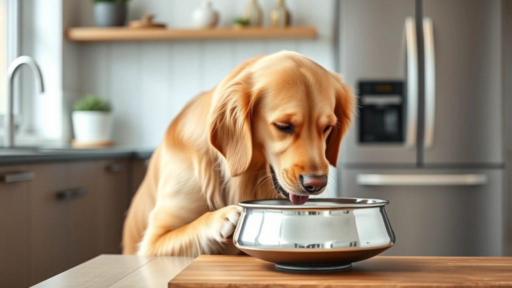 dog feeding height dog photo 0