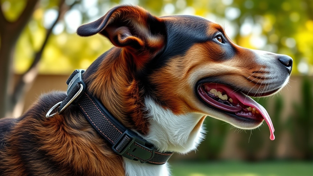 dog fence wireless dog fence -
Photorealistic close-up of a wireless dog fence receiver collar on a dog’