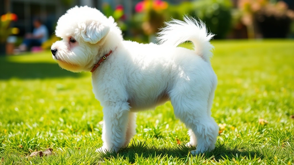 dog food for bichon -
Photorealistic image of a healthy Bichon frise with shiny white coat standing i