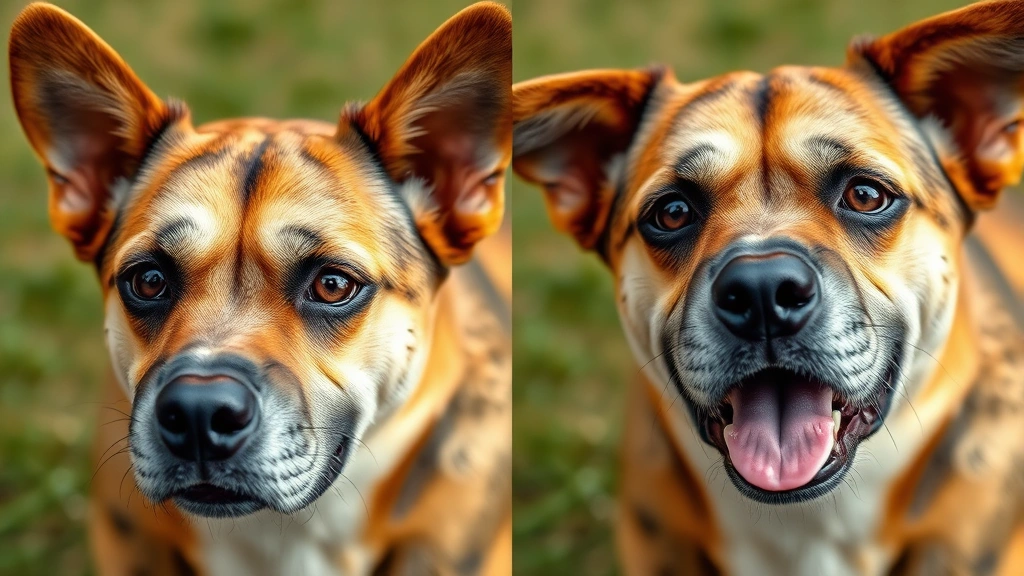 dog food for sensitive skin -
Photorealistic side-by-side comparison showing a dog with irritated
