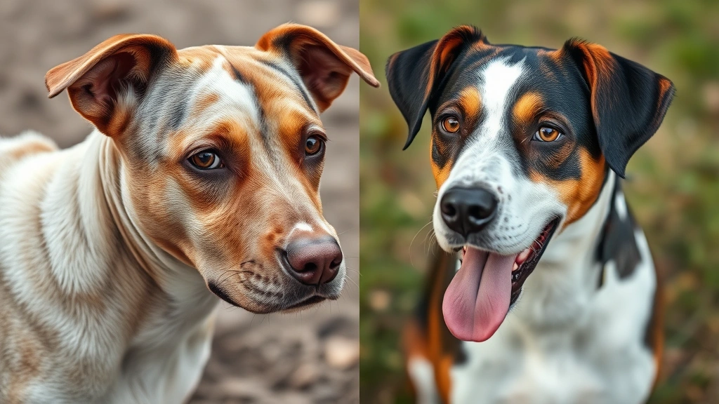 dog food for sensitive skin -
patchy skin on one side and the same dog breed with healthy
