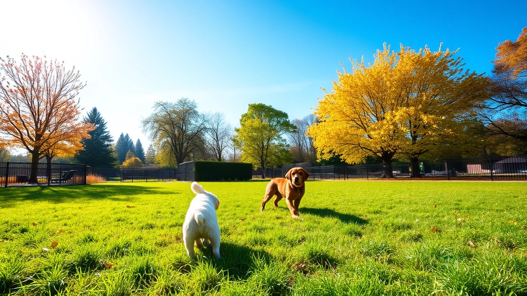 dog friendly parks near me -
sunny dog park with green grass
