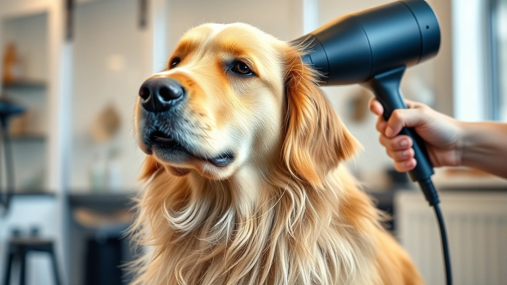 dog hair dryer dog photo 0