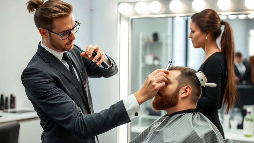 dog hair dyeing -
professional grooming setting
