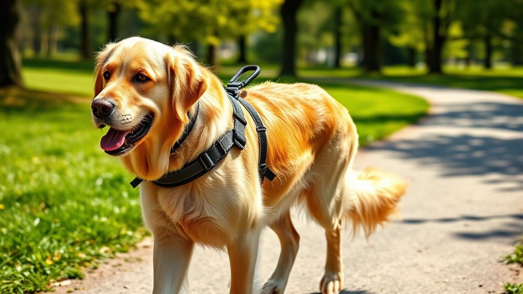 dog harness with handle dog photo 0